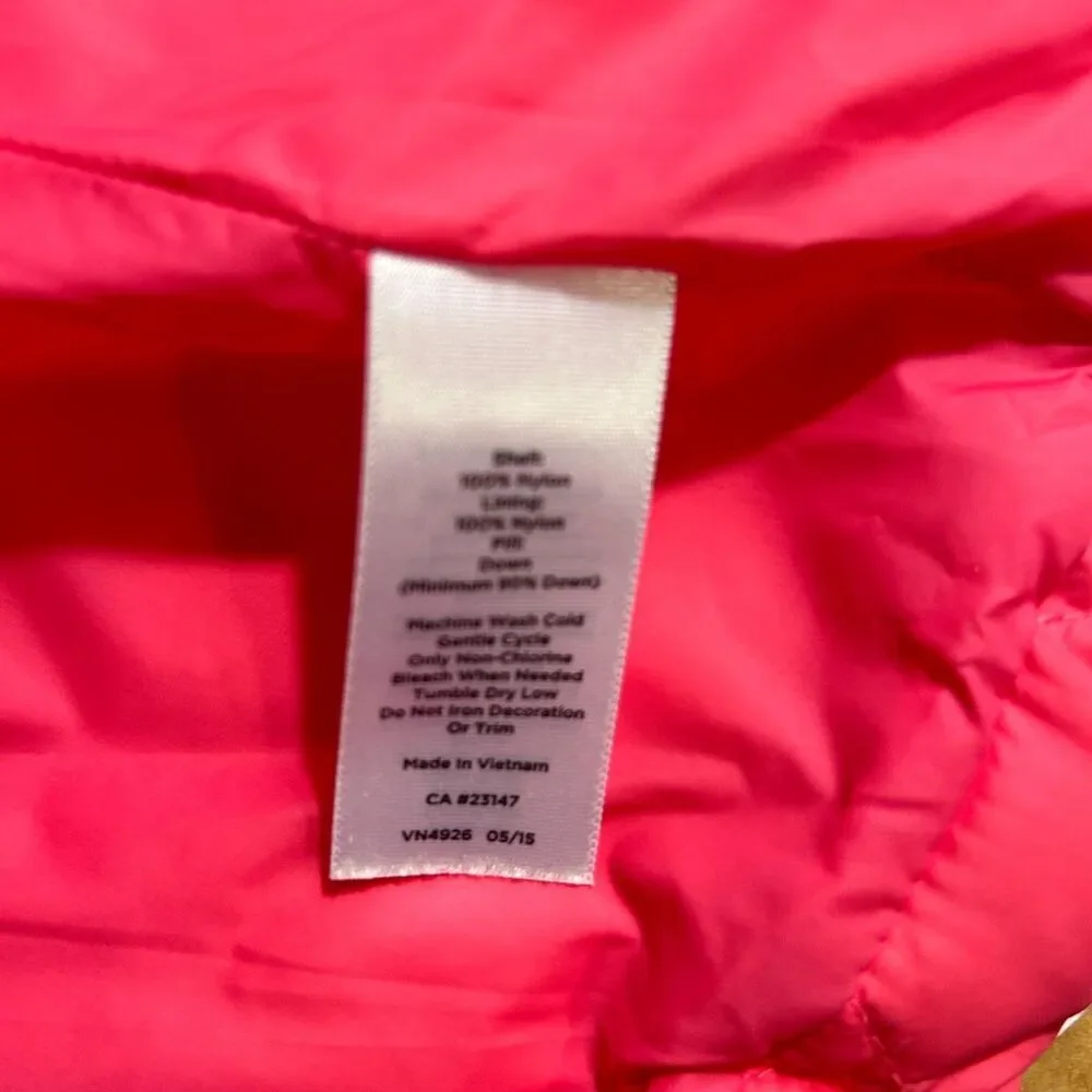 Talbots Down Puffer Vest Womens Large Pink - Picture 10 of 12